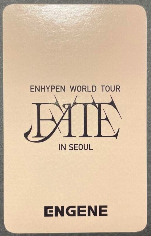 ENHYPEN JAKE WORLD TOUR FATE In Seoul DARK MOON FC LTD Official