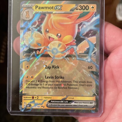 pawmot ex pokemon card value - 073/197 Double Rare - Obsidian Flames 085/078 Description OBF #073 Pawmot ex RR