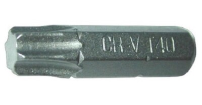 Bit Torx in verschiedenen Größen T7 T8 T9 T40 T45 T50 T55 auf 8 mm 6-kant
