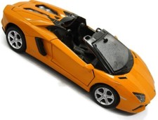 MSZ Lamborghini Aventador Pull Back Luces Coche Sonido Escala 1/32 Sueltas