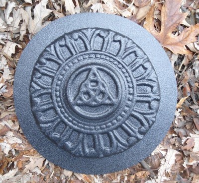 Triquetra mold plaster cement Celtic plaque mould  7.5'' x 1/2'' thick