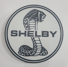 Shelby Cobra Snake Round Badge Emblem Sign Decoration With Recessed Screw Holes Shelby Cobra Snake Round Badge Emblem Sign Decoration With Recessed Screw Holes