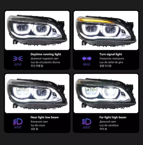 Upgrade LED-Scheinwerfer für BMW 7er F01 F02 HID Scheinwerfer Montage 2008-2015 - Bild 15 von 18