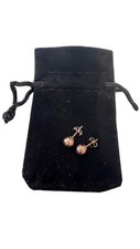 14K Rose Gold Ball Stud Earrings - Genuine Gold - 6mm