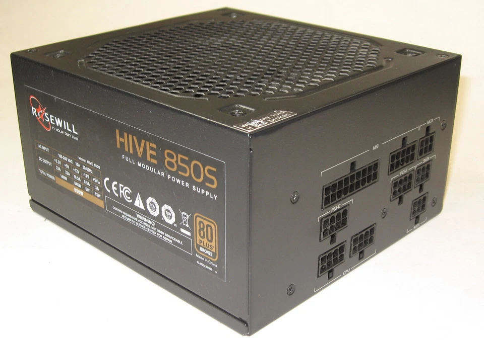 Rosewill Hive 850W - 80 PLUS Bronze - Fully Modular ATX Gaming PSU - Image 2 of 4