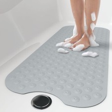No Suction Cup Bath Mat 39x16inch Extra Long Bathmat For Ordinary Or Refinishe