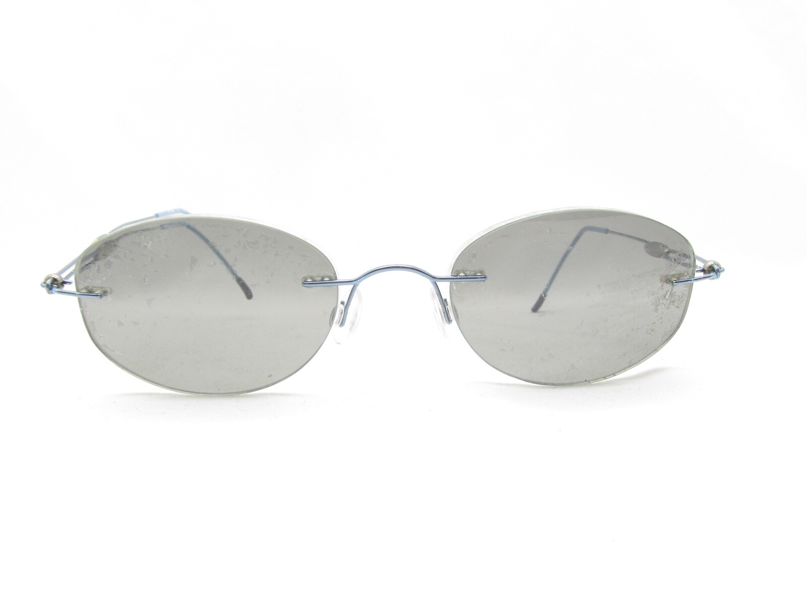 SILHOUETTE M7436 RIMLESS OVAL SPORTS WRAP BLUE EYEGLASSES FRAMES 48-120 117718