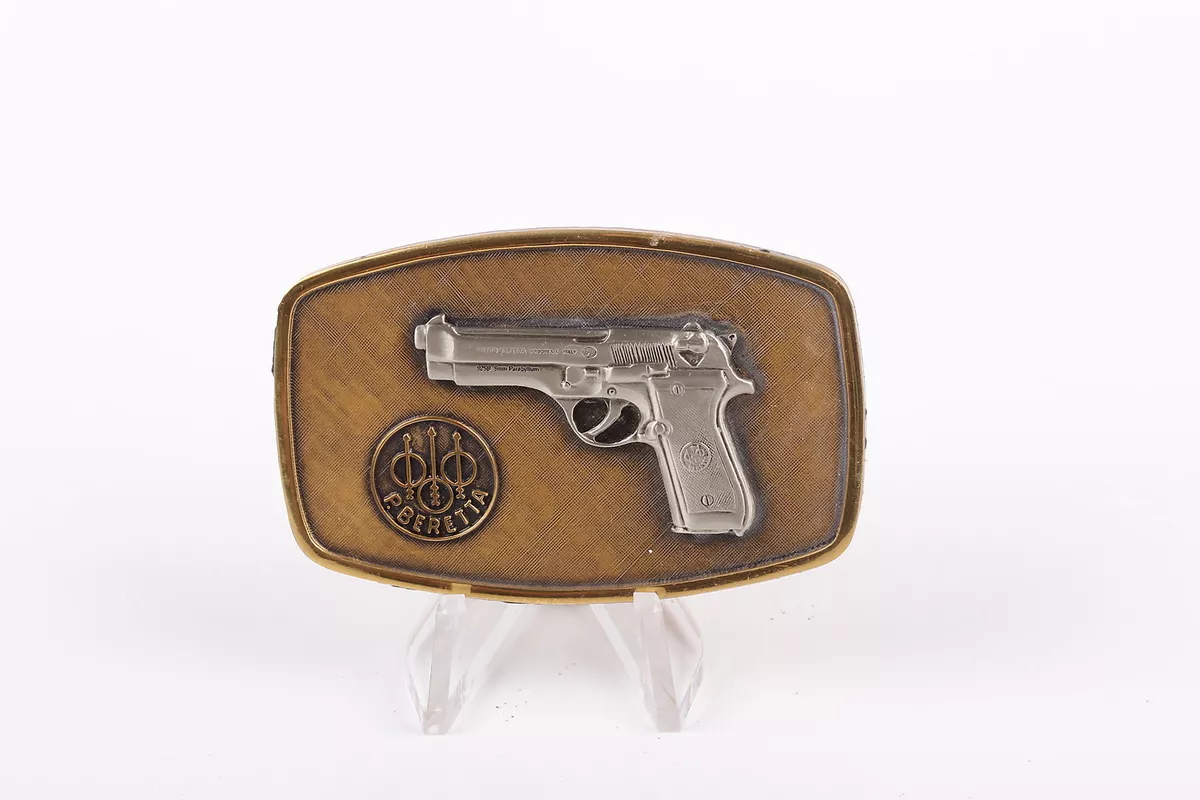 P. BERETTA BELT BUCKLE OF SOLID BRASS vintage 1735 | eBay
