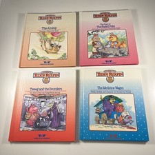 Lot Of 4 Vintage 1985 Worlds Of Wonder Teddy Ruxpin Childrens Books