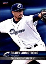 2017 Columbus Clippers Choice #1 Shawn Armstrong New Bern North Carolina NC Card