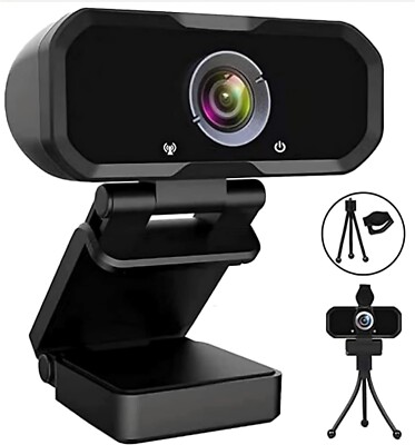 FULL HD Webcam 1080P with Microphone PC Laptop Desktop USB Webcams Pro Streaming