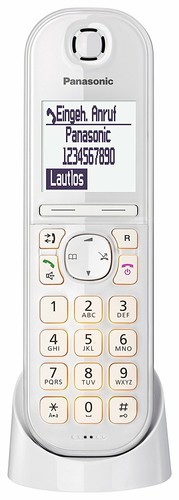 Panasonic KX-TGQ200GB Dect Téléphone IP, sans Fil, Cat-Iq 2.0 Compatible, Blanc - Zdjęcie 3 z 3