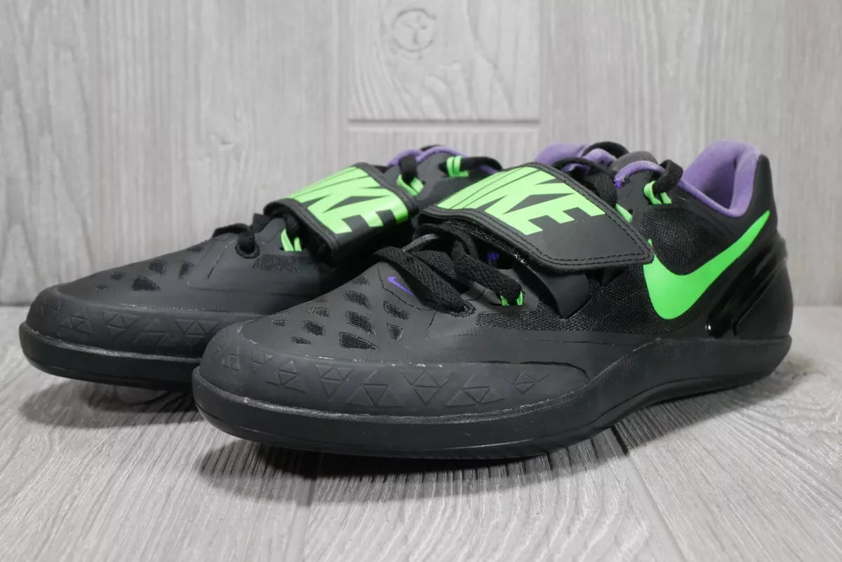 nuestra Haz lo mejor que pueda doce Nike Zoom Rotational 6 Black Green Shot Put Throwing Shoes Mens 6 Womens  7.5 | eBay