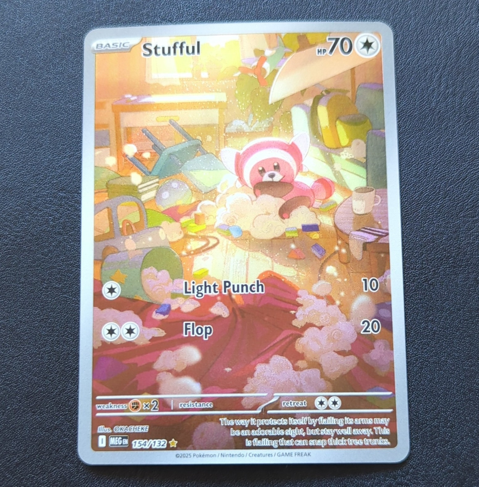 [NM] 2025 Stufful 154/132 ME01: Mega Evolution Illustration Rare Full Art Holo