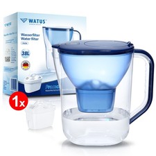 WATUS Kanne f&uuml;r Brita Wasserfilter,  Filterkanne 3.8L Enth&auml;lt 1er filterpatronen