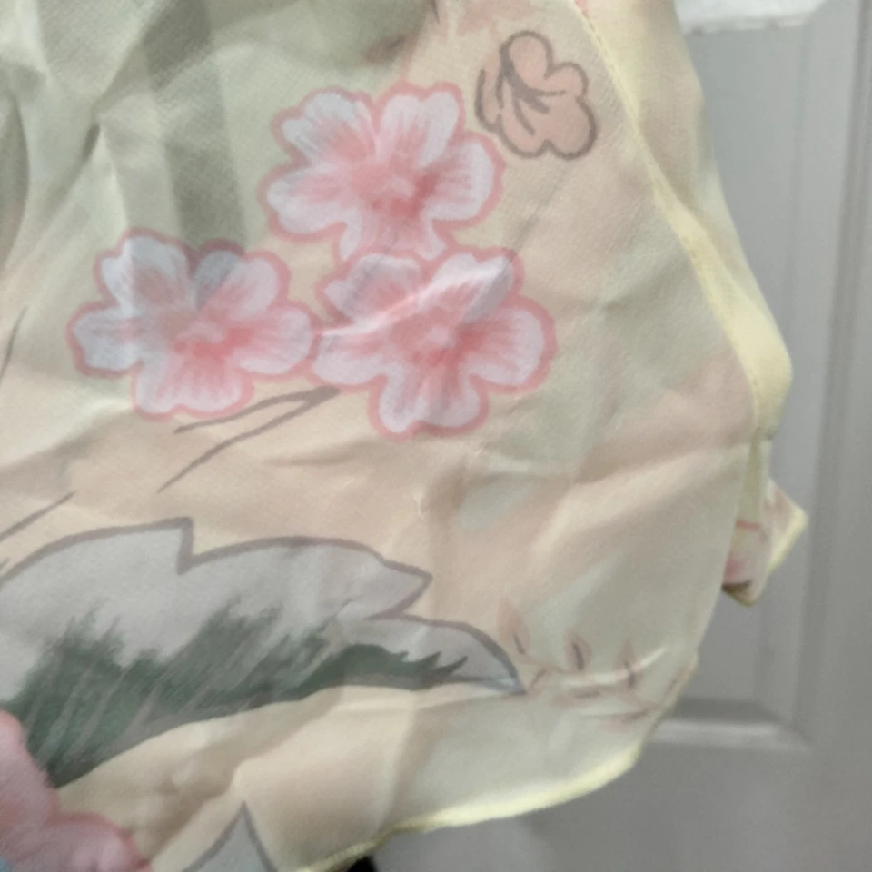 Vtg Y2K Asymmetrical Dress XS Floral Fairy Whimsical Pastel Coquette Romantic - Image 2 of 4