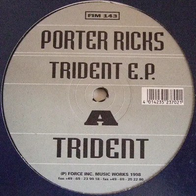 Porter Ricks Trident E.P. Vinyl Single 12inch NEAR MINT Force Inc. Music Work