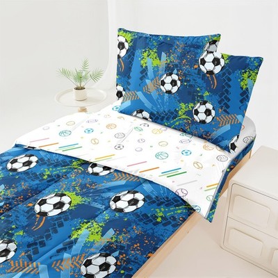 Dearller Sports Zipper Bedding Twin Boys Soccer Bedding for Boys Football Com...