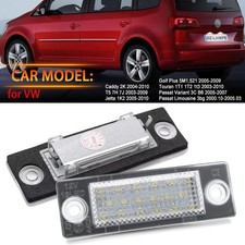 Paar LED Kennzeichenbeleuchtung Für VW Passat Jetta Caddy Touran 1T1 Golf 5 Plus