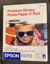 Epson S041302 Premium Glossy Photo Paper Roll 4" x 26' New Sealed