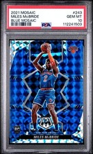 Miles McBride 2021 Panini Mosaic Basketball Blue Mosaic /99 PSA 10