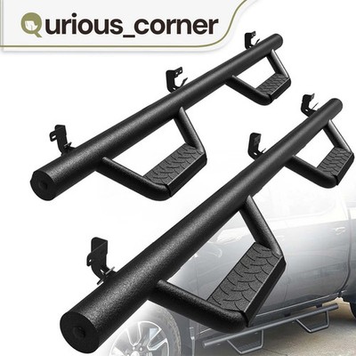 Drop Step Running Boards For 2009-2018 RAM 1500 Crew Cab Side Steps Carbon steel