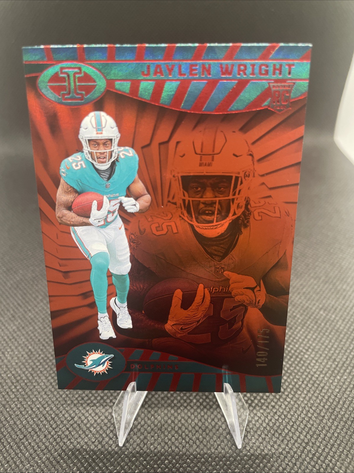 2024 Panini Illusions - Jaylen Wright #56 Trophy Collection Red /175 (RC)