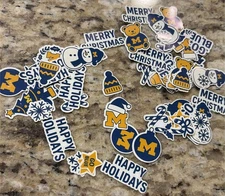 University of Michigan Wolverines Holiday Stickers (20+ Sticker Pack)