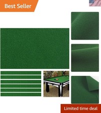 Billiard Cloth Pool Table Felt Cloth with 6 Cloth Strips for 7/8/9 Foot Table...