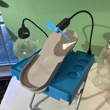 Salon Step Beauty Footrest for Easy At-Home Pedicures + LED Magnifier Drying Fan