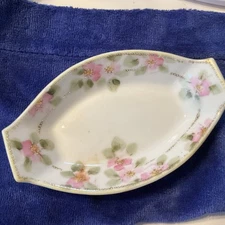 Vintage Nippon Open Salt Cellar Hand Painted Gold Accents - Replacement Pc