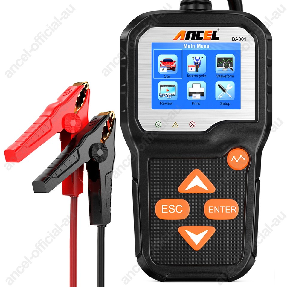 Load Test Sign ANCEL BA301 6V 12V Car Battery Load Tester Alternator Analyzer Cranking ...