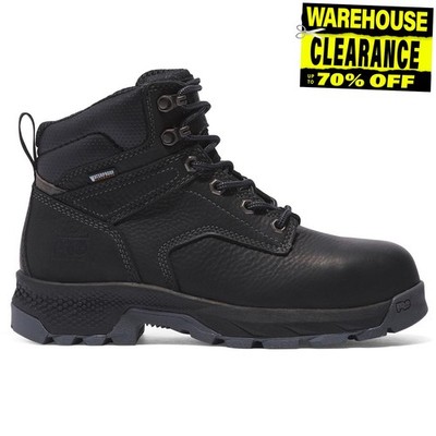 Timberland Pro Titan 6 Herren Robust Leder Schnürschuhe Sicherheitsstiefel Schwarz