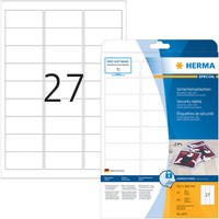 1-20X Herma Sicherheits-Etiketten Special, 63,5 X 29,6 Mm, Weiß Spare Bis Zu 16%