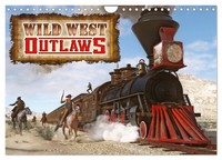"Calendar 2027 · US Version · Wild West Outlaws (Wall Calendar 2027 12\" × 8\" Land"