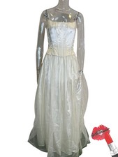 Vintage Y2K Jessica McClintock Gunne Sax Gown 5/6 Off White Fairy Formal Dress