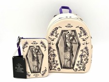 Disney Loungefly Nightmare Before Christmas Mini Backpack Wallet Set NWT