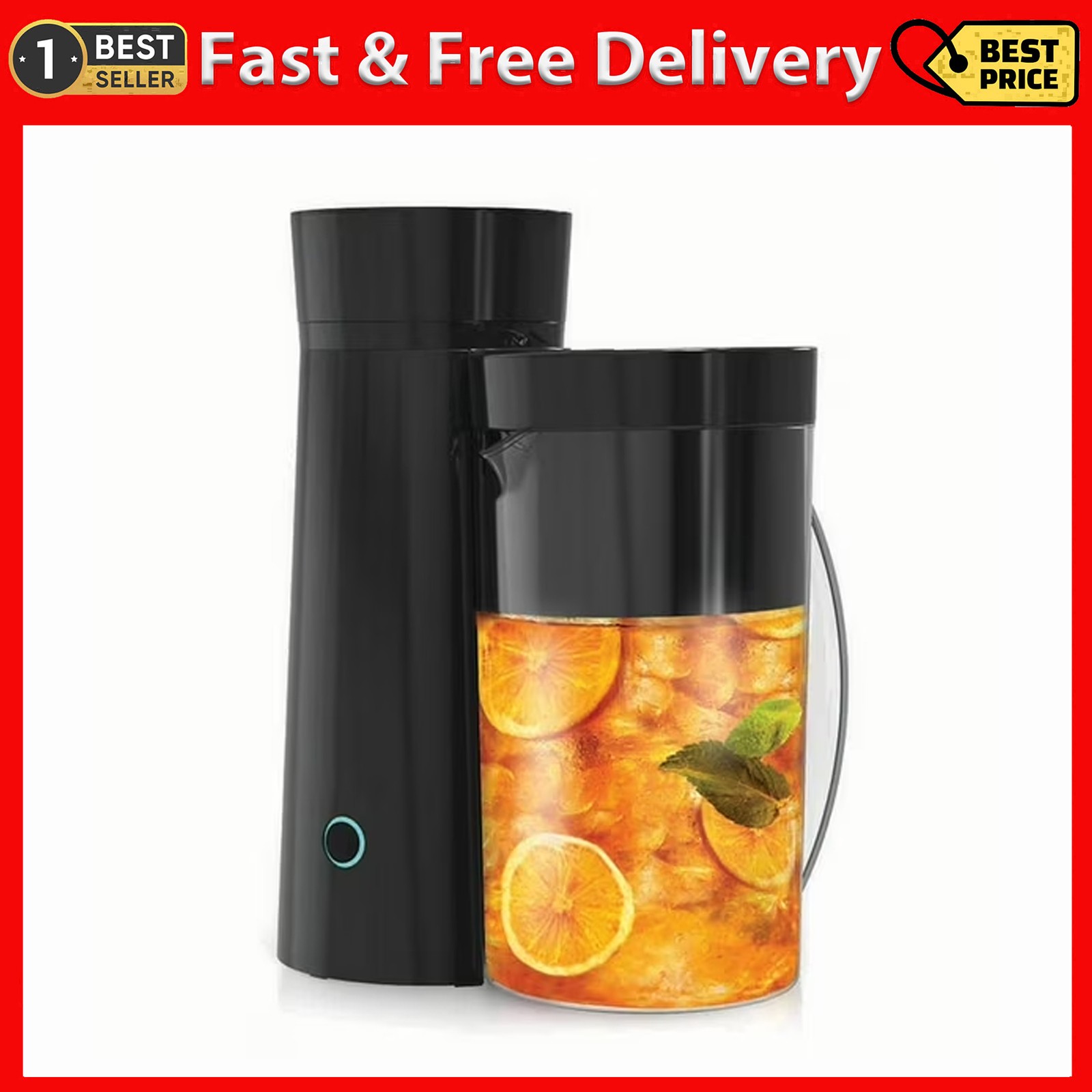Iced Tea and Iced Coffee Maker, 2-Quart, New