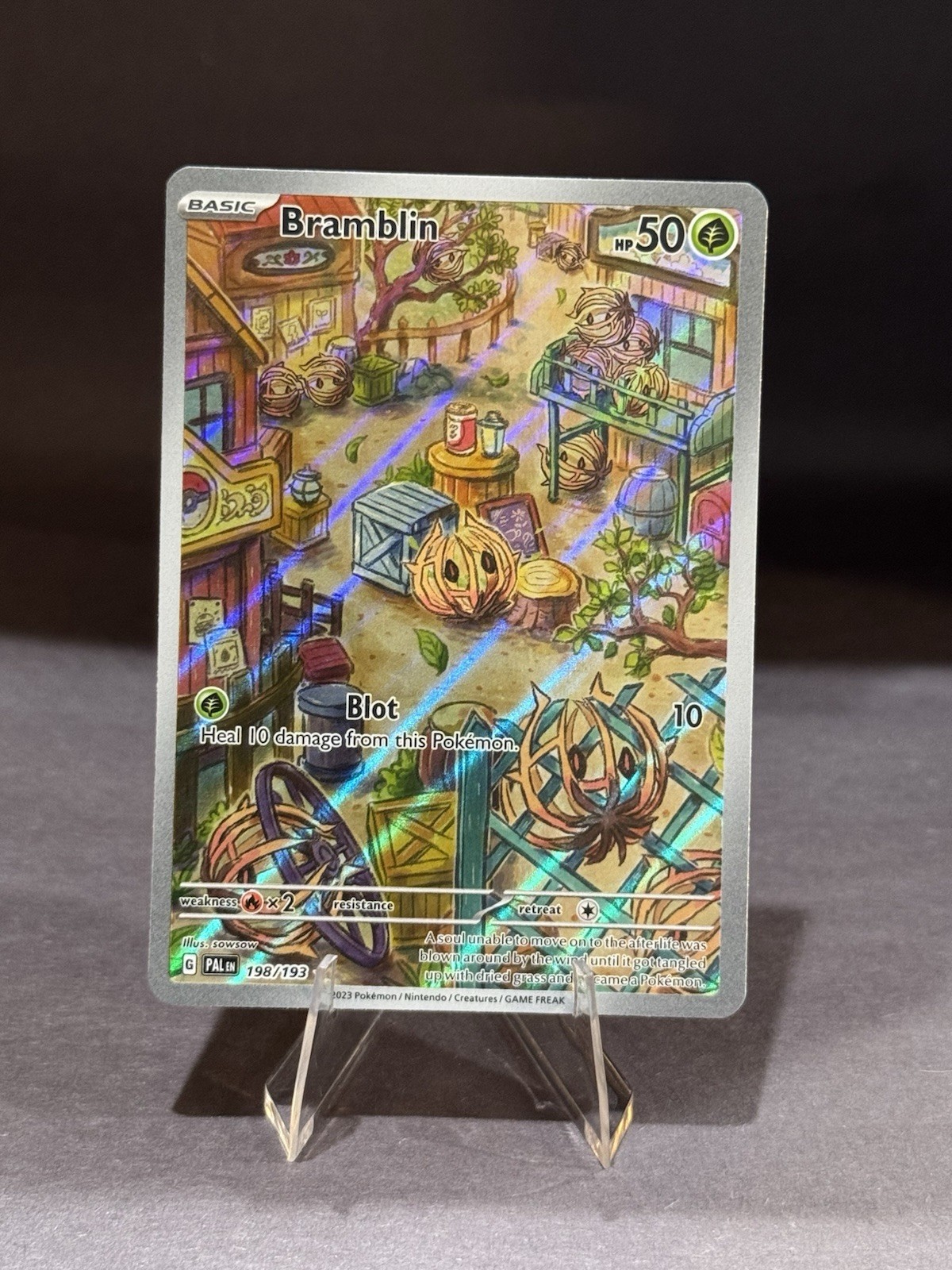 Bramblin 198/193 Illustration Rare Holo Pokémon Card Paldea Evolved 2023 NM 🔥