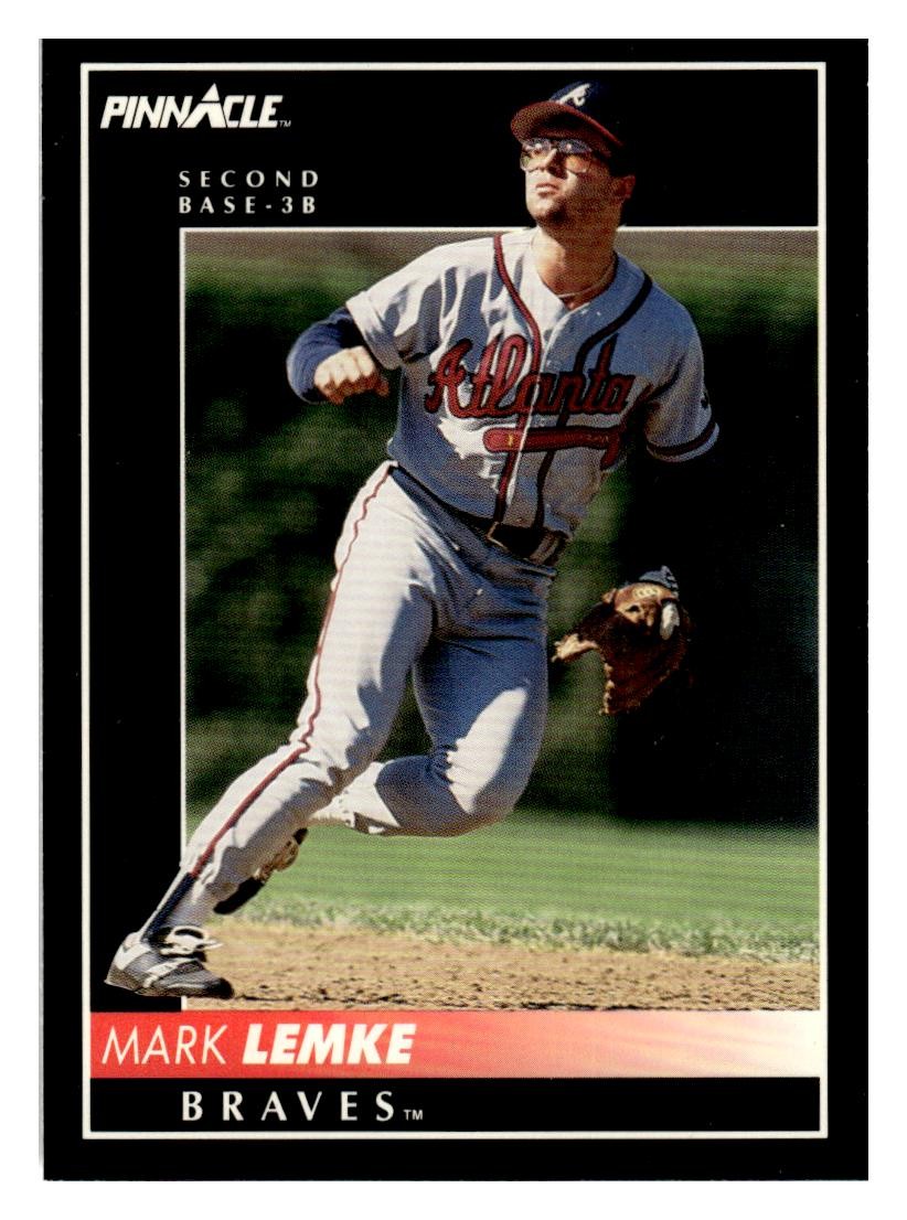 1992 Pinnacle #426 Mark Lemke Atlanta Braves *Fresh from Pack!*