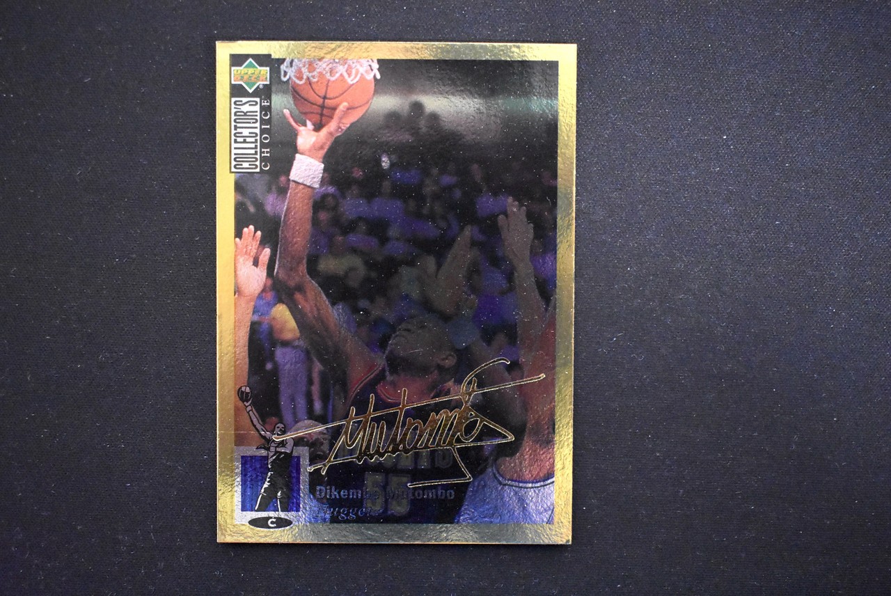 Dikembe Mutombo 1994-95 Upper Deck Collector's Choice Gold Foil Signature #55