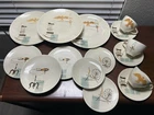Vintage Red Wing Pottery Hearthside Pattern: (3) 5 Piece Place Setting: Plates +