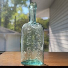 Antique 1880s E.G. Lyons Ess Jamaica Ginger Bottle San Francisco California 