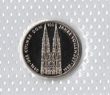 100 Jahre Domvollendung K&ouml;ln Gedenkm&uuml;nze 1980 Polierte Platte Spiegelglanz OVP