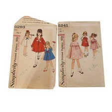 Vintage Simplicity Child Dress Sewing Pattern...