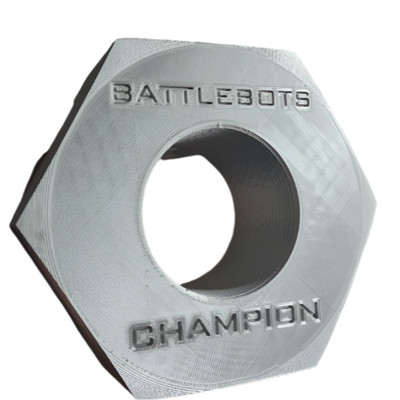 BattleBots Champion Giant Nut (3D Printed)