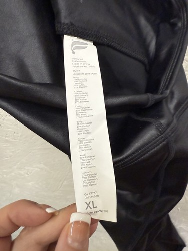 Women's Fabletics Anywhere Motion365+ Shine High Waisted Leggings Size XL - Picture 6 of 7