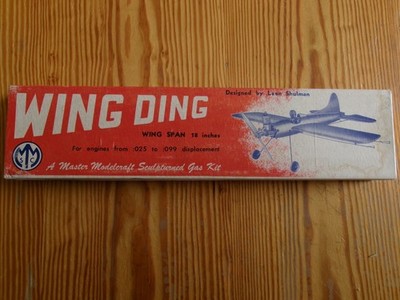Master Modelcraft Wing Ding Unassembled Wood/Metal Airplane Kit   6/30