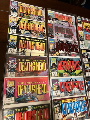 Cool Vintage 90s Marvel UK Comic Book Lot Deaths Head II Excalibur Warheads - Picture 3 of 14