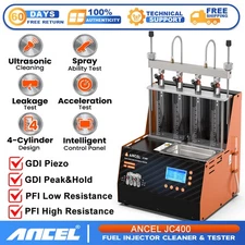 ANCEL JC400 Car GDI Fuel Injector Cleaner Ultrasonic Injector Cleaning Machine